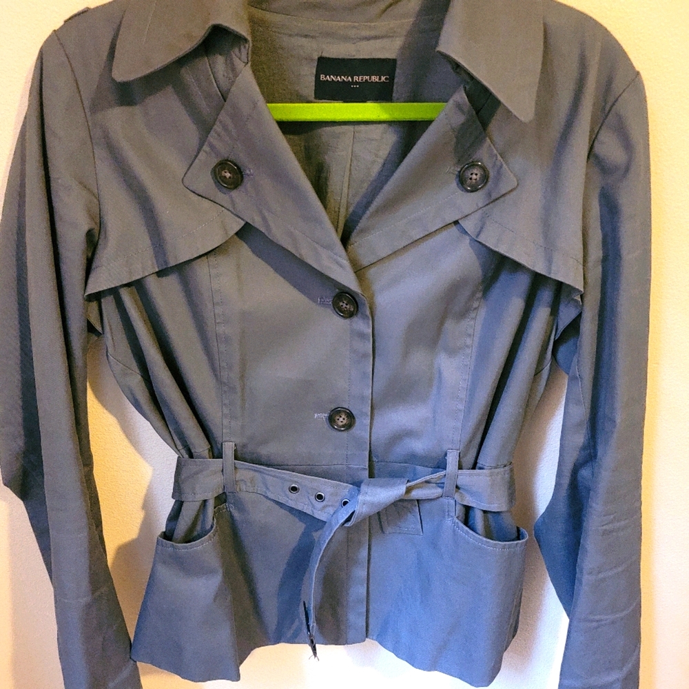 Banana republic Grey belted jacket
